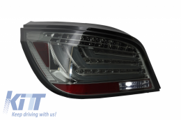LED Bar Rückleuchten für BMW 5er E60 2003-2007 Nebelscheinwerfer Smoke Look-image-6033787