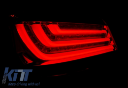 LED Bar Rückleuchten für BMW 5er E60 2003-2007 Nebelscheinwerfer Smoke Look-image-6033788