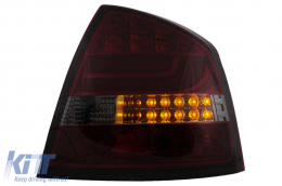 LED Bar Rückleuchten für Skoda Octavia II LIFTBACK 2004-2012 Roter Rauch-image-6095170
