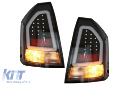 LED BAR Rückleuchten passend für Chrysler 300C Limousine 2004-2008 Schwarz-image-6089709