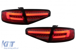 image-7-LED BAR stražnja svjetla prikladna za AUDI A4 B8 (2012-2015) crvena ClearDynamic sekvencijalna svjetla za okretanje