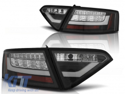 LED BAR TAIL LIGHTS BLACK fits AUDI A5 07-06.11