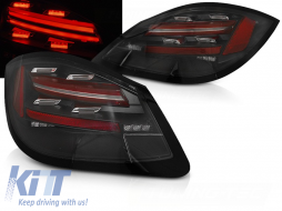 LED BAR TAIL LIGHTS BLACK SEQ fits PORSCHE BOXSTER / CAYMAN 987 09-12-image-6268931