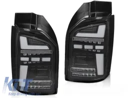 LED BAR TAIL LIGHTS BLACK SEQ fits VW T6,T6.1 15-24 OEM LED-image-6270007