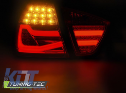LED BAR TAIL LIGHTS RED SMOKE fits BMW E90 03.05-08.08-image-6268092