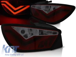 LED BAR TAIL LIGHTS RED SMOKE fits SEAT IBIZA 6J 3D 06.08-12-image-6267629