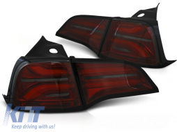 LED BAR TAIL LIGHTS RED SMOKE fits TESLA MODEL 3 17-23 / MODEL Y - TTTLT6028913