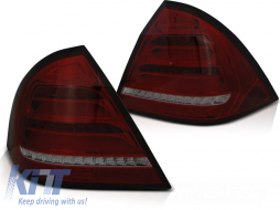 LED BAR TAIL LIGHTS RED SMOKE SEQ fits MERCEDES W203 SEDAN 00-04 - TTTLM6028868