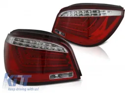 image-65-LED BAR TAIL LIGHTS RED WHIE fits BMW E60 LCI 07-10