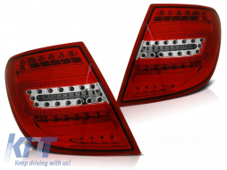 LED BAR TAIL LIGHTS RED WHIE fits MERCEDES C-KLASA W204 KOMBI 07-10
