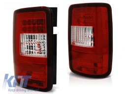 LED BAR TAIL LIGHTS RED WHIE fits VW CADDY 03-03.14