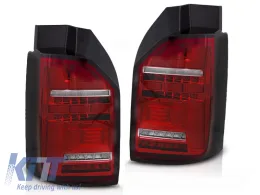 LED BAR TAIL LIGHTS RED WHITE SEQ fits VW T6 15-19 OEM BULB-image-6269763