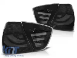 image-16-LED BAR TAIL LIGHTS SMOKE BLACK fits BMW E90 03.05-08.08