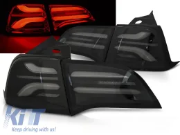 LED BAR TAIL LIGHTS SMOKE BLACK fits TESLA MODEL 3 17-23/ MODEL Y-image-6269450