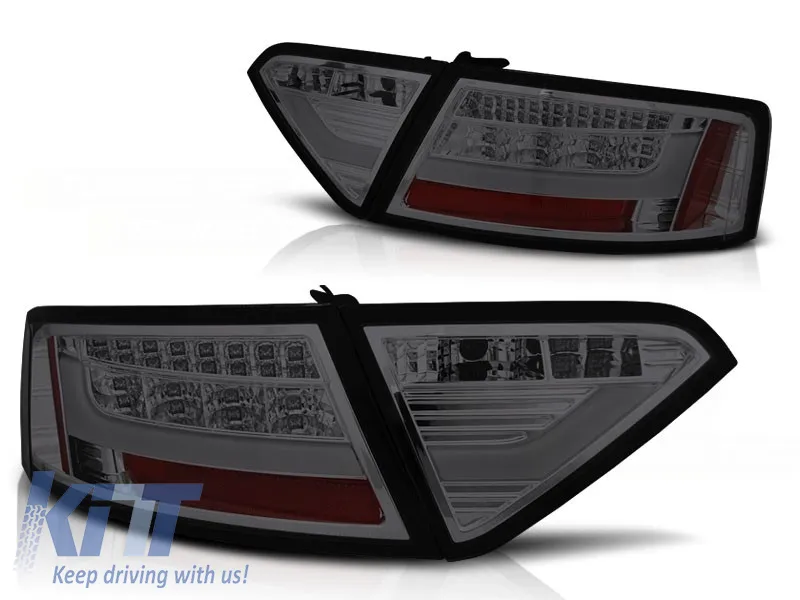 LED BAR TAIL LIGHTS SMOKE fits AUDI A5 07-06.11