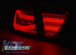 LED BAR TAIL LIGHTS SMOKE fits BMW E90 03.05-08.08-image-6268085