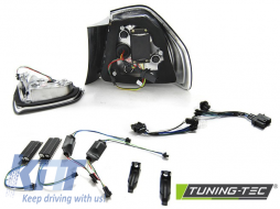 LED BAR TAIL LIGHTS SMOKE fits BMW E90 03.05-08.08-image-6268088