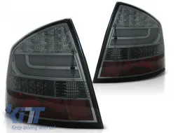 image-60-LED BAR TAIL LIGHTS SMOKE fits SKODA OCTAVIA II SEDAN 04-12