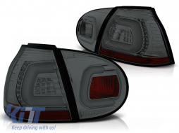 image-51-LED BAR TAIL LIGHTS SMOKE fits VW GOLF 5 10.03-09