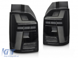 LED BAR TAIL LIGHTS SMOKE SEQ fits VW T6 15-19 / T6.1 20-24
