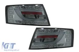 image-10-LED BAR Taillights suitable for Audi A6 C6 4F Sedan (04.2004-2008) 6-PIN Smoke
