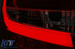 LED BAR Taillights suitable for Audi A6 C6 4F Sedan (04.2004-2008) 7-PIN Black-image-6107150