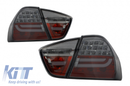 LED BAR Taillights suitable for BMW 3 Series E90 (2005-2008) Smoke - LDBMC9