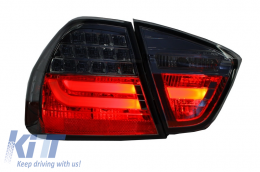 LED BAR Taillights suitable for BMW 3 Series E90 (2005-2008) Smoke-image-6019245