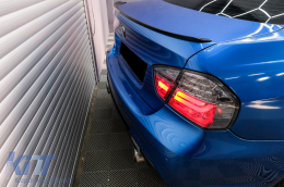 LED BAR Taillights suitable for BMW 3 Series E90 (2005-2008) Smoke-image-6089022
