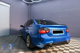 LED BAR Taillights suitable for BMW 3 Series E90 (2005-2008) Smoke-image-6089026