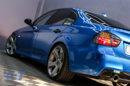 LED BAR Taillights suitable for BMW 3 Series E90 (2005-2008) Smoke-image-6089031