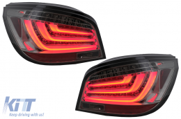 LED Bar Taillights suitable for BMW 5 Series E60 LCI (2007-2010) Smoke - TLBME60LCIS