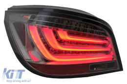 LED Bar Taillights suitable for BMW 5 Series E60 LCI (2007-2010) Smoke-image-6101177
