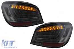 LED Bar Taillights suitable for BMW 5 Series E60 LCI (2007-2010) Smoke-image-6101183