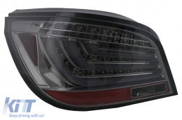 LED Bar Taillights suitable for BMW 5 Series E60 LCI (2007-2010) Smoke-image-6101188