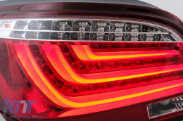 LED Bar Taillights suitable for BMW 5 Series E60 LCI (2007-2010) Red Clear-image-6105802