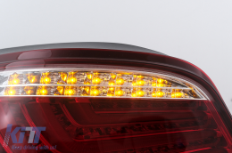 LED Bar Taillights suitable for BMW 5 Series E60 LCI (2007-2010) Red Clear-image-6105805