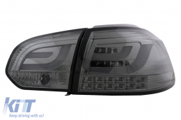 LED Bar Taillights suitable for VW Golf 6 VI (2008-2013) Smoke-image-6104844