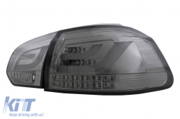 LED Bar Taillights suitable for VW Golf 6 VI (2008-2013) Smoke-image-6104845
