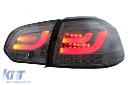 LED Bar Taillights suitable for VW Golf 6 VI (2008-2013) Smoke-image-6104848