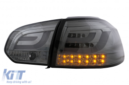 LED Bar Taillights suitable for VW Golf 6 VI (2008-2013) Smoke-image-6104853