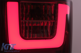 LED Bar Taillights suitable for VW T4 Transporter Caravelle Multivan (1990-2003) Red Smoke-image-6086727