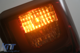 LED Bar Taillights suitable for VW T4 Transporter Caravelle Multivan (1990-2003) Red Smoke-image-6086731