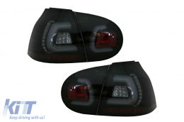 Задни светлини Led Bar подходящи за VW Golf V 5 (2004-2009) дим Черен Urban Стил-image-6067624