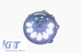 LED Фарове Черен Bi-Xenon Look с DRL капаци подходящи за Mercedes G-Class W463 (1989-2012)-image-6010461