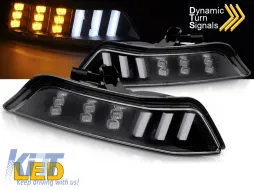 image-15-LED-Blinkerset geeignet für Frontstoßstange für Ford Mustang 2015-2017 mit schwarzem Gehäuse, links + rechts