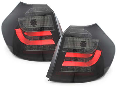 LED стопове подходящи за BMW 1er E87 07-11 черни / дим-image-65466