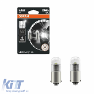 Led Bulbs BA9S T4W 12volt 0.8watt 6000k Osram 3893DWP-02B 2pcs