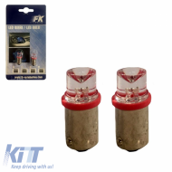 Led Bulbs BA9S T4W 12volt Red Color suitable for FK-Automotive FKBP031 2 pcs