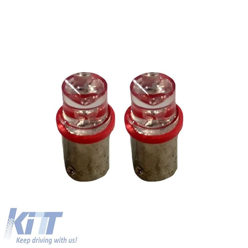 Led Bulbs BA9S T4W 12volt Red Color suitable for FK-Automotive FKBP031 2 pcs